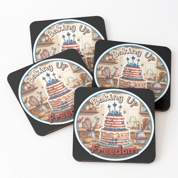 Item preview, Baking Up Freedom: Festive Cake Sticker for Baking Enthusiasts designed and sold by FestivityFinds.