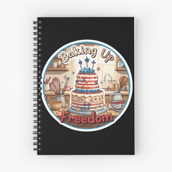 Item preview, Baking Up Freedom: Festive Cake Sticker for Baking Enthusiasts designed and sold by FestivityFinds.