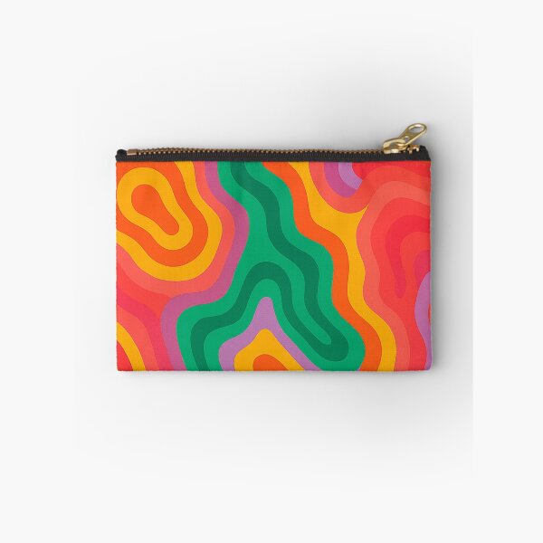 Item preview, Psychedelic Groovy Wave Print for Happy Vibes designed and sold by weirdfishes123.