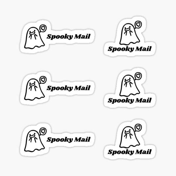Item preview, Spooky Mail- Ghost Stickers designed and sold by GwenSnow.