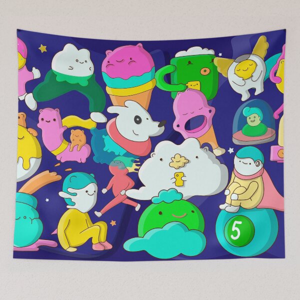 Item preview, Poster Doodle cute monster. Funny characters. Cartoon hand drawn. designed and sold by SUMA3000.