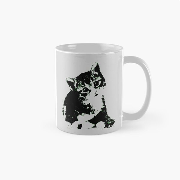 Artikelvorschau, Katze Illustration zweifarbige Grafik entworfen und verkauft von azkiya'S.