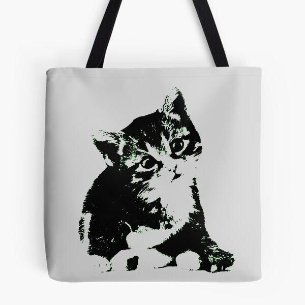 Item preview, cat ilustration two-color graphic art designed and sold by azkiya'S.