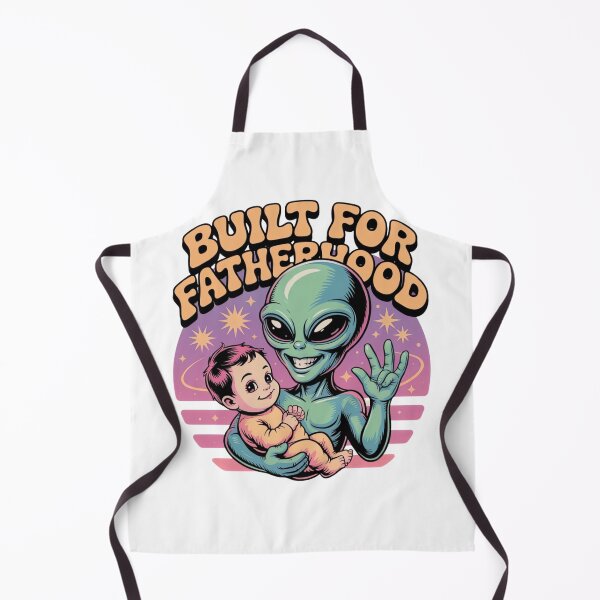 Item preview, Built For Fatherhood – Retro Futuristic Alien Dad designed and sold by ARTReMi.