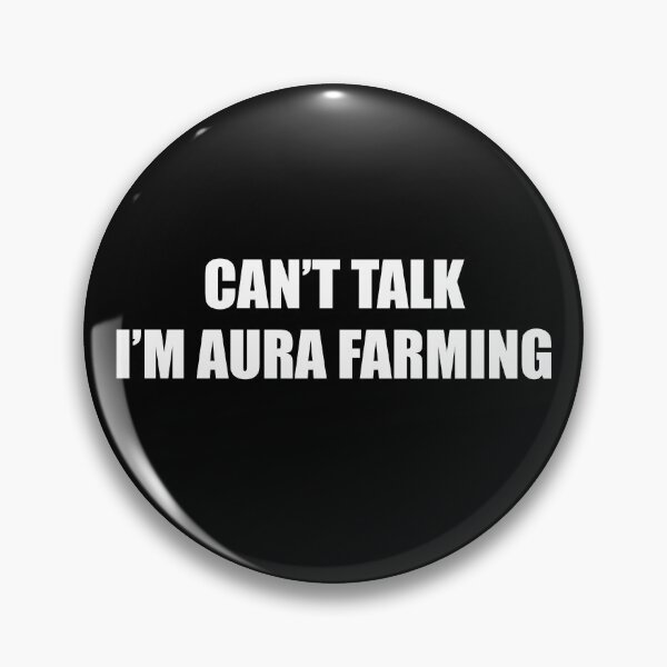 Item preview, Can't Talk I'm Aura Farming, Funny Sigma Brainrot designed and sold by ThreadWorld.