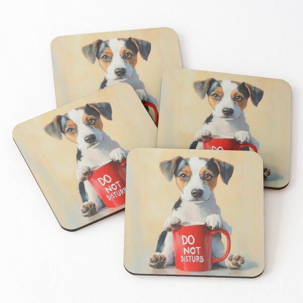 Item preview, Puppy Holding Do Not Disturb Mug designed and sold by prettykaler.
