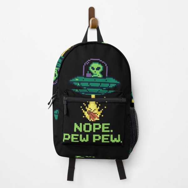 Item preview, Nope. Pew Pew. – Pixel Alien Attack designed and sold by giant_ani.