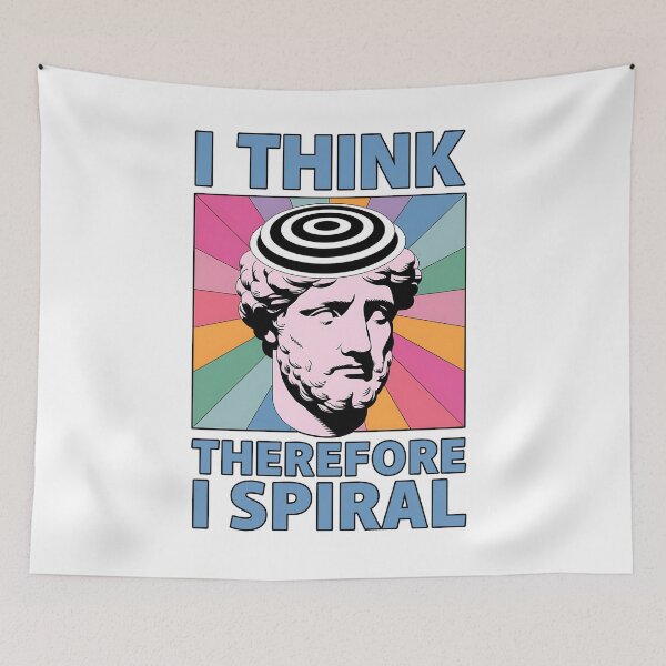 Item preview, I Think Therefore I Spiral - Surreal Philosophy Graphic designed and sold by KZbubble.