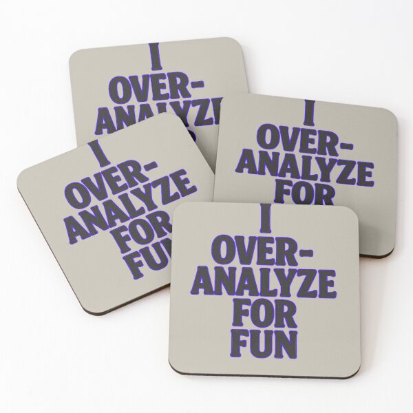 Item preview, Overanalyze for Fun – Funny ADHD-Inspired Quote designed and sold by Promptwear.0.