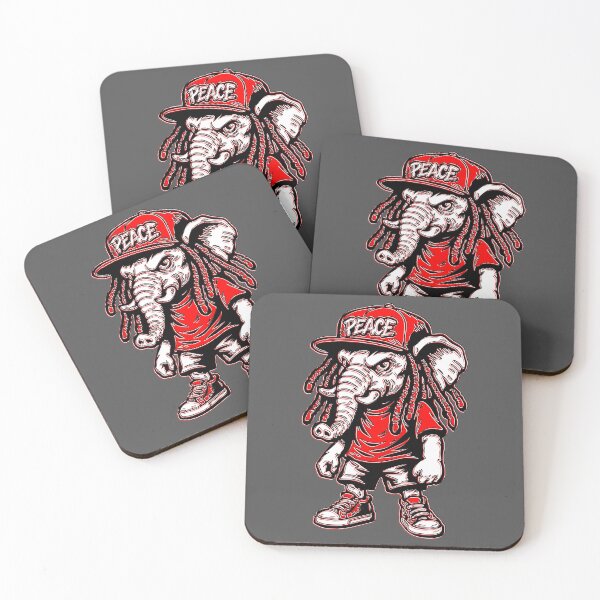 Item preview, Streetwise Elephant with Peace Vibe designed and sold by 4rpixs.