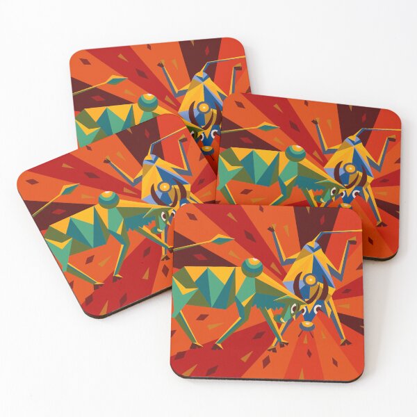 Item preview, Bull Fight - Abstract animal art. designed and sold by Kaushlydraw.