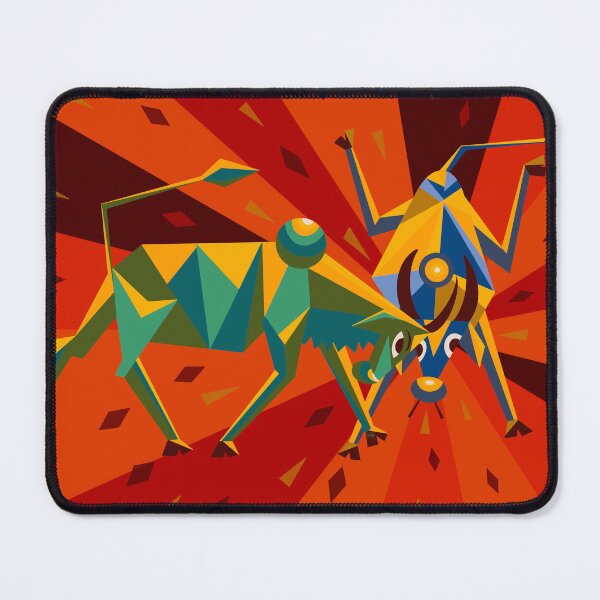 Item preview, Bull Fight - Abstract animal art. designed and sold by Kaushlydraw.