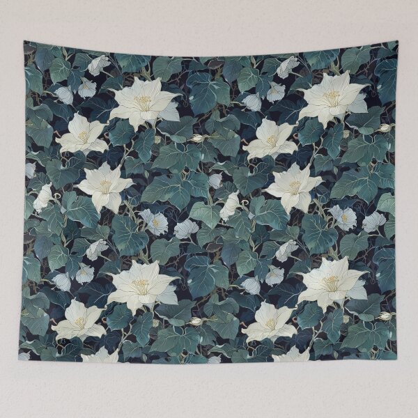 Item preview, White Blooms and Detailed Green Foliage designed and sold by CoolPixels.