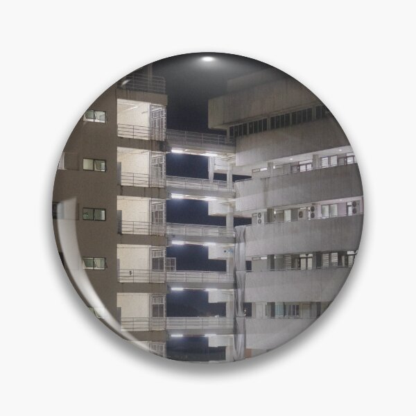 Item preview, Stairwell Geometry – Brutalist Building at Night designed and sold by Xynith.