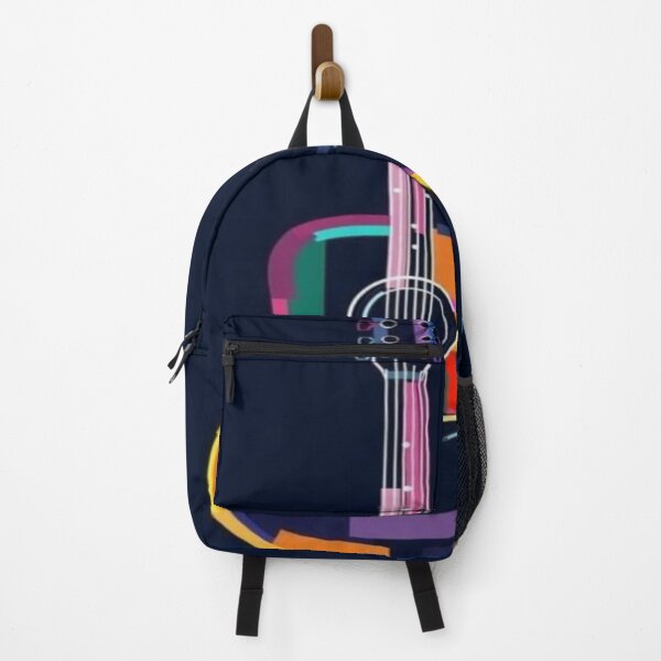 Item preview, acoustic colourful handmade guitar drawing designed and sold by NivyasArtistry.