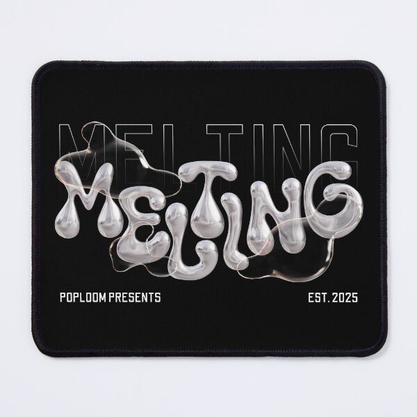 Item preview, Melting Word Art – Abstract Liquid Typography Design (EST. 2025) designed and sold by PopLoom.