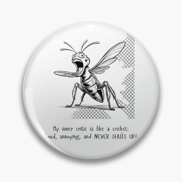 Item preview, Inner Critic Cricket designed and sold by Wobbly and Weary.