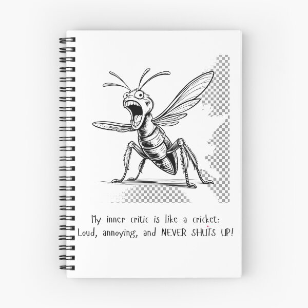 Item preview, Inner Critic Cricket designed and sold by Wobbly and Weary.