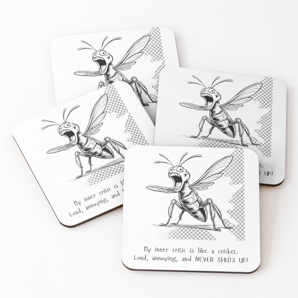 Item preview, Inner Critic Cricket designed and sold by Wobbly and Weary.