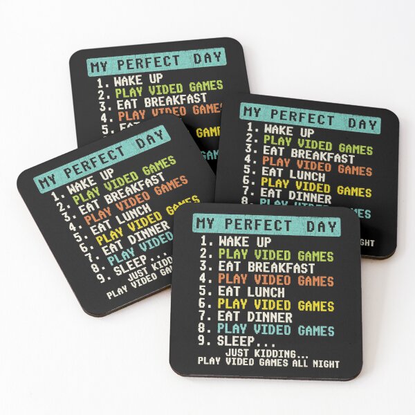 Item preview, My Perfect Day: Gamer Routine Funny Pixel Art designed and sold by ndalamson.