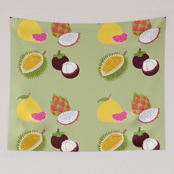 Item preview, Frutas asiáticas coloridas designed and sold by sakuraholic.