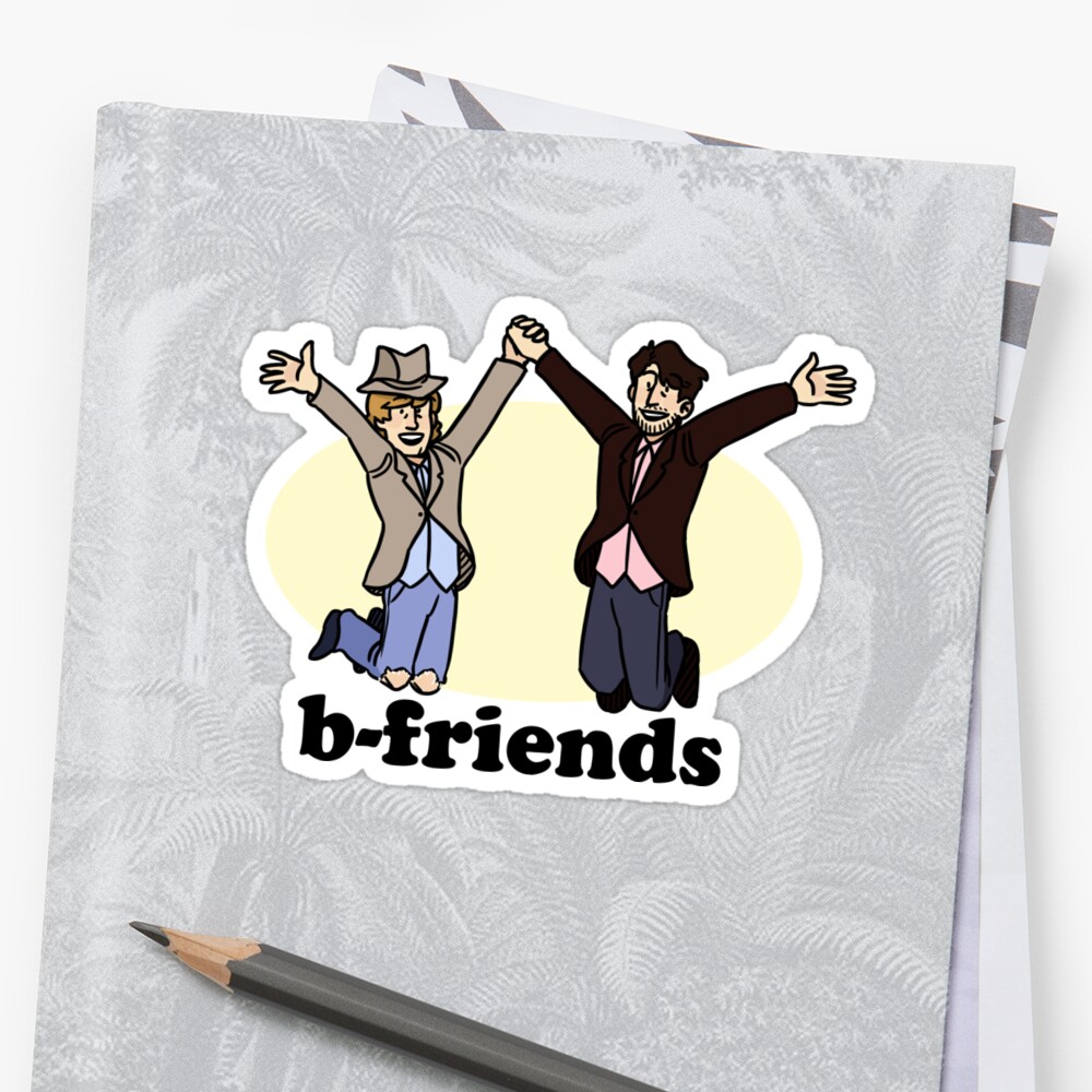 "b-friends" Sticker By Radiowave | Redbubble