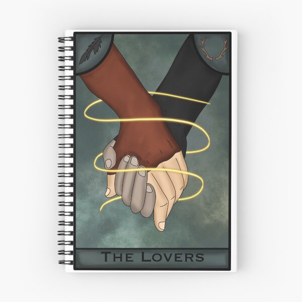 Item preview, Vax and Keyleth Lovers Tarot Card designed and sold by LunarAshes.