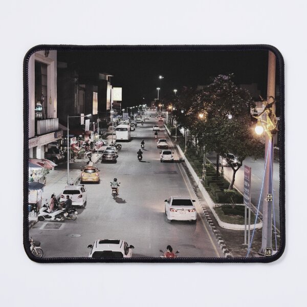 Item preview, City Flow – Small Town Streetlife at Night designed and sold by Xynith.