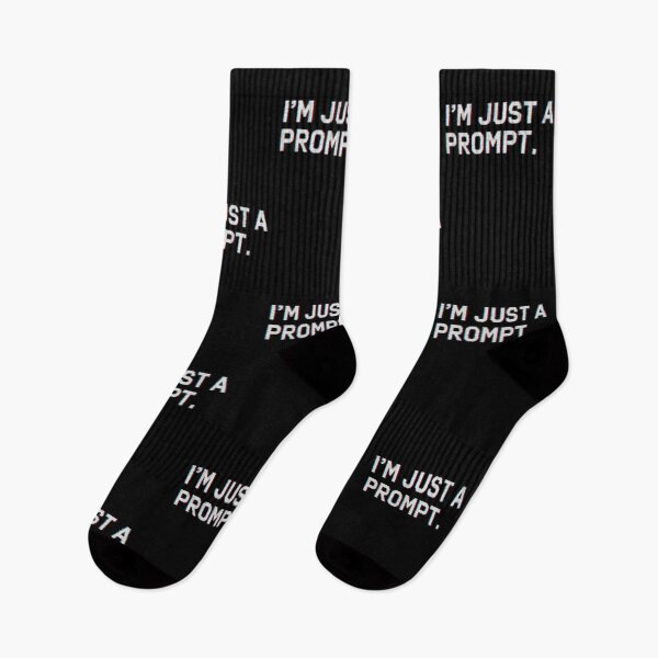 Item preview, I’m Just a Prompt – Glitchy AI-Inspired Quote Design  designed and sold by Promptwear.0.