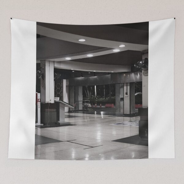 Item preview, Empty Lobby – Sterile Silence Under Fluorescent Light designed and sold by Xynith.