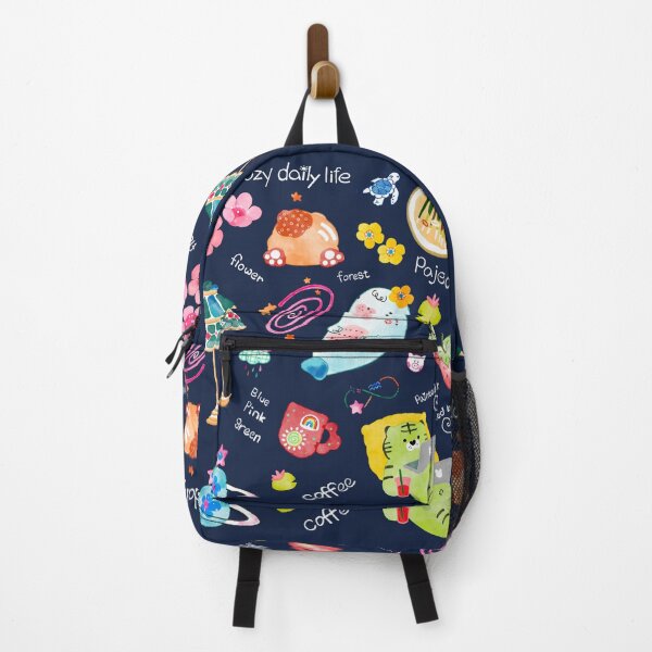 Item preview, tropical handpainted watercolor pastel kawaii playful floral galaxy designed and sold by artniartni.