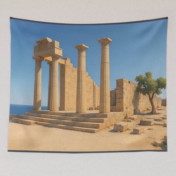 Item preview, The Acropolis of Lindos designed and sold by KAI-Studio.
