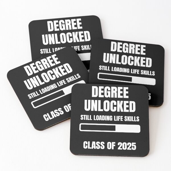 Item preview, Class of 2025 - Degree Unlocked - Graduation Loading Bar designed and sold by Red Fox Design.