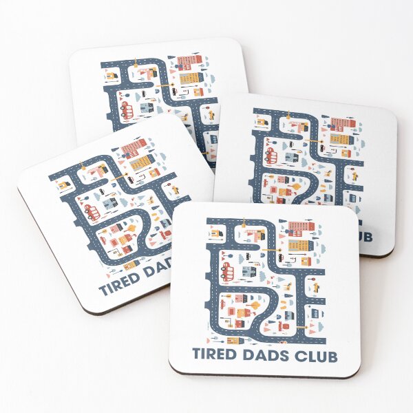 Item preview, Tired Dad Club Car Race Track On Dad Daddy Fathers Day designed and sold by SpeedyPrints.