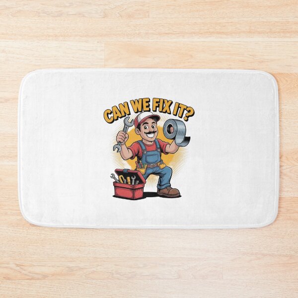 Item preview, Can We Fix It Funny Repair Man designed and sold by Mateusz Majcherek.