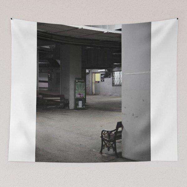 Item preview, The Waiting Corner – Liminal Bench Scene at Night designed and sold by Xynith.