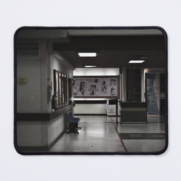 Item preview, Institutional Silence – Hallway of Forgotten Faces designed and sold by Xynith.