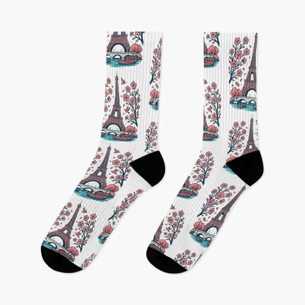 Item preview, Parisian Souvenir Eiffel Tower Paris Cherry Blossom designed and sold by Blok45.