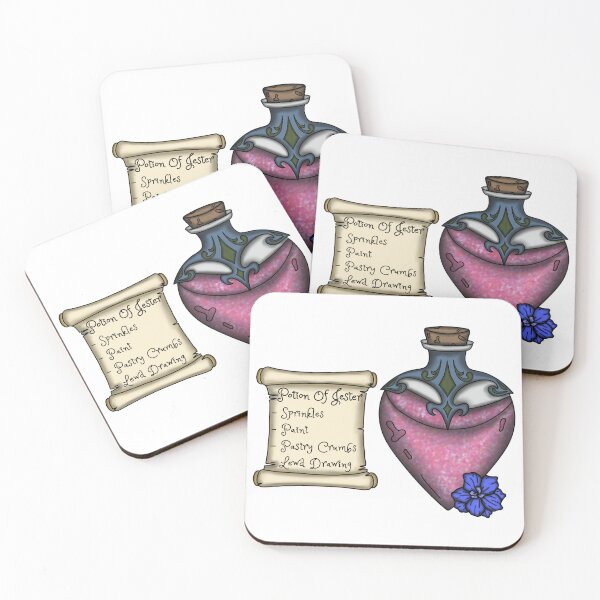 Item preview, Jester Potion Bottle and Ingredient List designed and sold by LunarAshes.