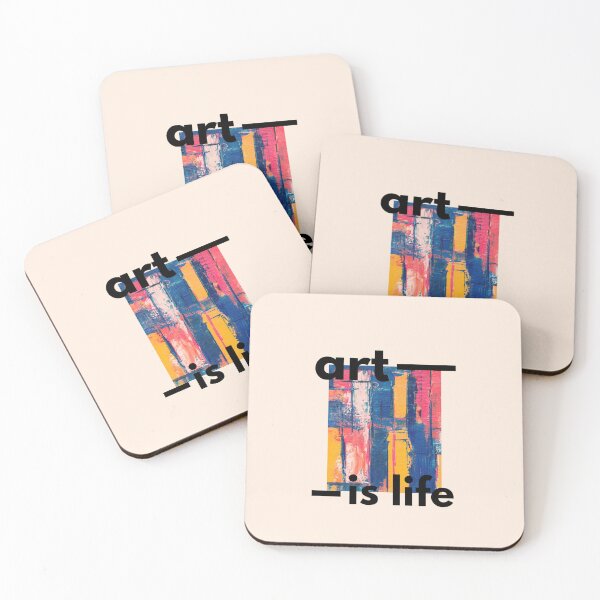 Item preview, Art Is Life Wall Print – Bold Abstract Typography for Home or Studio designed and sold by Bet-Bits.