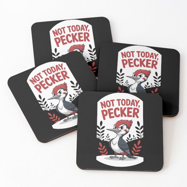 Item preview, Not Today Pecker – Funny Cartoon Woodpecker Bird Design designed and sold by FeelCreations.