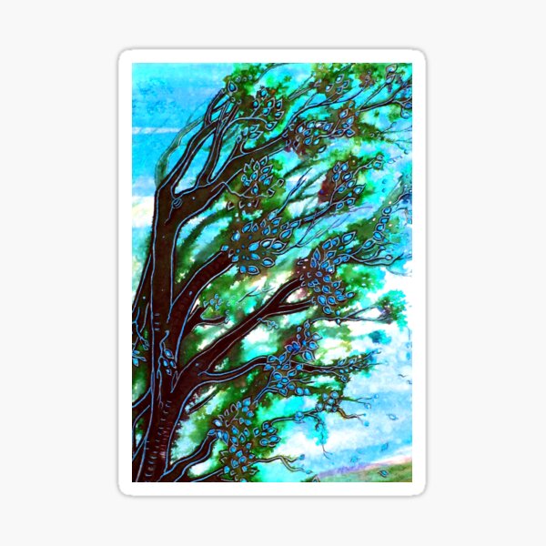 Item preview, Trees, Blowing the Blues Away designed and sold by Linda Callaghan.