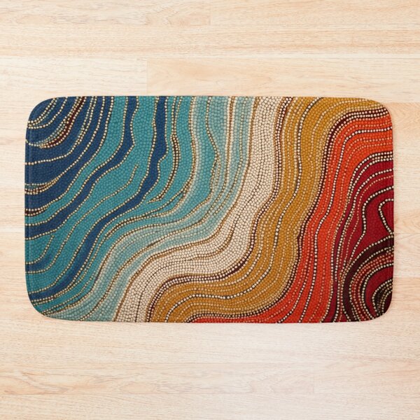 Item preview, Aboriginal Inspired Dot Art - Cold And Hot Streams designed and sold by GrinGalore.