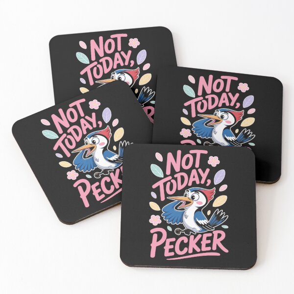 Item preview, Not Today Pecker – Funny Cartoon Woodpecker Bird Design designed and sold by FeelCreations.