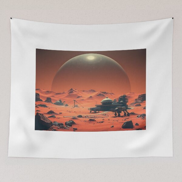 Item preview, Sci-Fi Mars Colony designed and sold by Zazeyy.