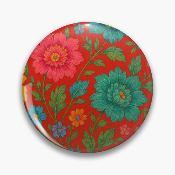 Item preview, Radiant floral splendor on red designed and sold by Sigtrix.