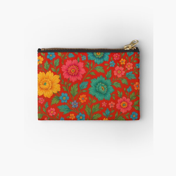 Item preview, Radiant floral splendor on red designed and sold by Sigtrix.