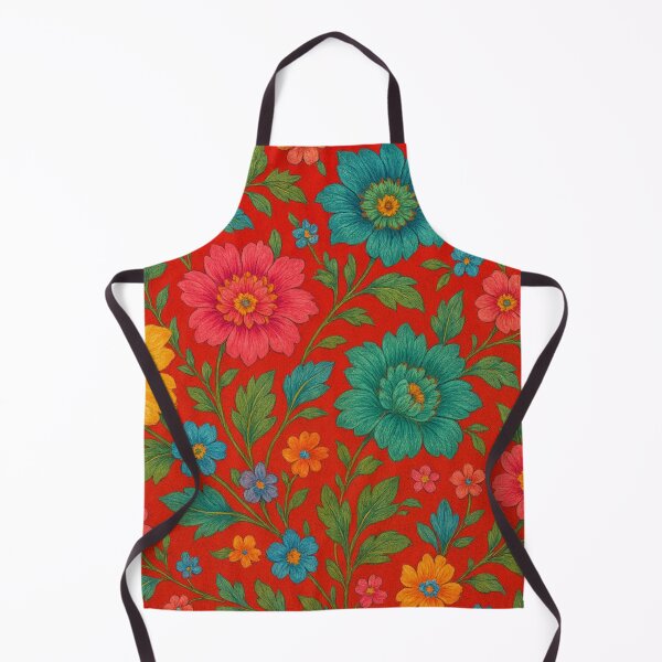 Item preview, Radiant floral splendor on red designed and sold by Sigtrix.