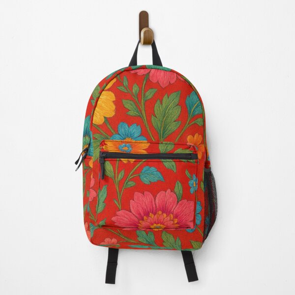 Item preview, Radiant floral splendor on red designed and sold by Sigtrix.