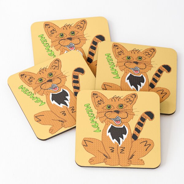Item preview, Friendly Orange Tabby Cat Says Meowdy designed and sold by kristalcurt.